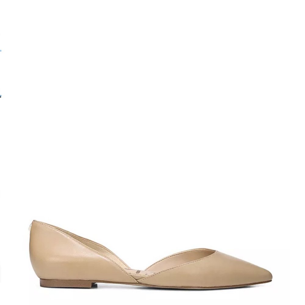 Sam Edelmans Women’s Pointed-Toe D’Orsay Flat – Beige